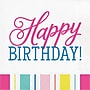 Say Hooray! Birthday Brights 6.5" Dinner Napkin, Multicolored, 64 Napkins/Pack (DTC382620NAP)~#|#~4EB08C0A-F0BC-4A89-8DE5E88DB8A96827_sc7