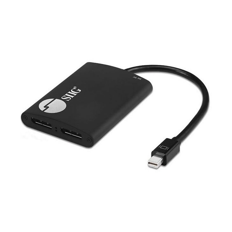 SIIG 4K 1×2 Mini DisplayPort 1.2 to DisplayPort MST Splitter (CE-DP0J11-S1) image 1