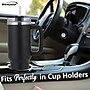 Brentwood Geojug Stainless Steel Double Walled Tumbler Cup, 40 oz., Black (CMB-1200BK)~#|#~4EB50A24-36EA-47E2-86FD314992320D46_sc7