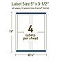 Avery Dissolvable Rectangle Multipurpose Labels, 5" x 3.5", Off-white, 40/Pack (94256)~#|#~4EB7768D-29D3-4717-88E9B2F9F8C96F87_sc7