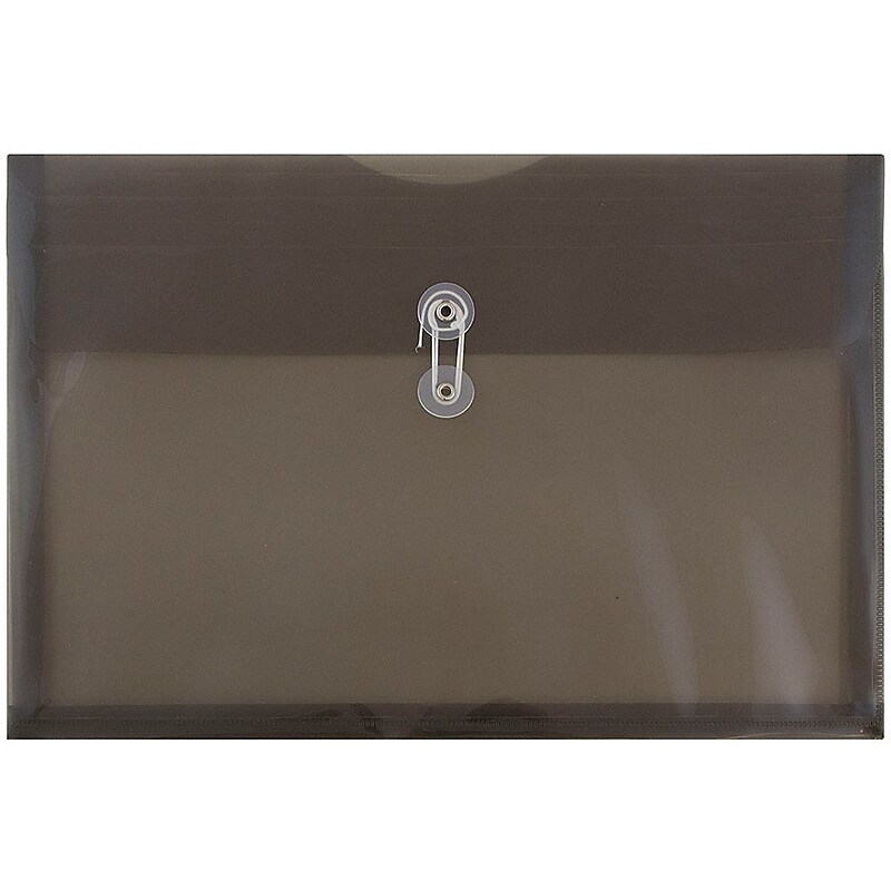 JAM Paper Premium Plastic Document File, Legal, Gray, 3/Pack (219B1SMX3) image 1