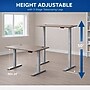 Boss Office Products 48"W Electric Rectangular Adjustable Standing Desk, Driftwood (SGSD033DW)~#|#~4EBBE245-0098-4E29-9432103F0FAF561A_sc7