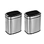 Alpine Industries Stainless Steel Trash Can with Lid and Liner, 5.2 Gallon, 2/Pack (ALP470-10L-2PK)~#|#~4EBC29EE-779A-459A-A9E1BD9C74D99218_sc7