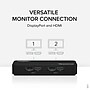 Plugable 4K USB 3.0 & USB-C to DisplayPort and HDMI Dual Monitor Adapter, Male to Female, Black (USBC-6950U)~#|#~4EBDB0BA-2122-4FE0-A2CD03280CF30255_sc7