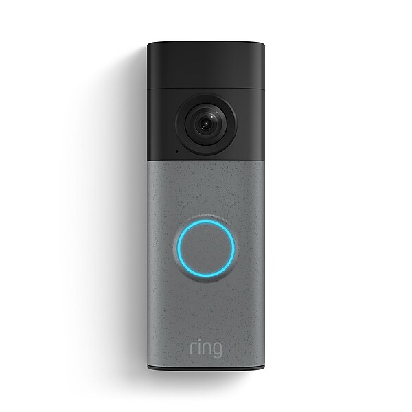 Ring Battery Doorbell (2nd Gen) WiFi Wireless Smart Video Doorbell, Speckled Gray (B0FHJ7TKZM)