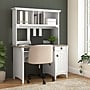 Bush Home Salinas Small Computer Desk with Hutch, Shiplap Gray/Pure White (MY72808-03)~#|#~4EBEC572-1BBA-4CB6-91BF3665FC33C2F4_sc7