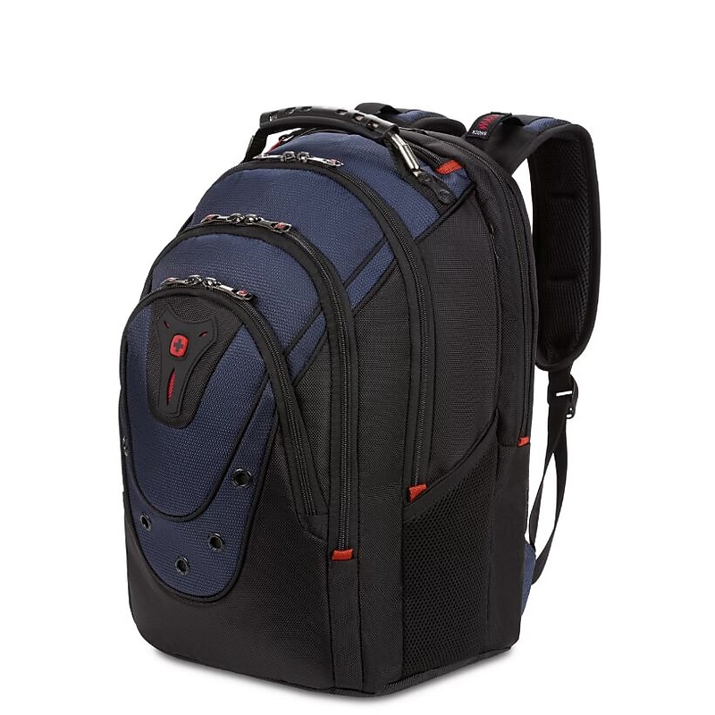 Wenger Ibex Pro Laptop Backpack, Medium, Black/Navy (610264) image 1