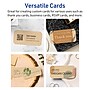 Avery Business Cards, 1-3/4" x 3-1/2", Matte Kraft Brown, 400/Box (95286)~#|#~4ECCE638-5D09-42FD-A85D182BA289B02E_sc7