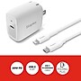 Staples TECH USB-C Wall Charger with Cable, 20W, White (ST62321)~#|#~4ECDEA2A-2E74-41E3-BA6B0595CBB6DB96_sc7