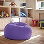 Flash Furniture Dillon Cotton Small Refillable Bean Bag Chair, Solid Purple (DGBEANSMSLDPUR)~#|#~4ECEE10A-4A8F-41A3-A24AB4746592914C_sc7