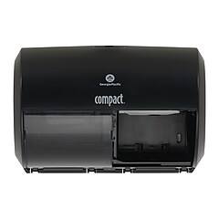 Compact 2-Roll Side-by-Side Coreless Toilet Paper Dispenser by GP