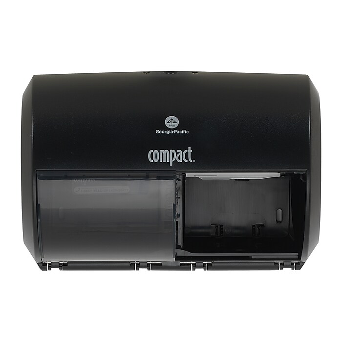 Compact 2-Roll Side-by-Side Coreless Toilet Paper Dispenser
