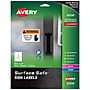 Avery Surface Safe Laser/Inkjet Label Safety Signs, 3 1/2" x 5", White, 60 Labels/Pack (61514)~#|#~4ED3B53C-0469-402F-A3E6E3B0CDEE2B04_sc7