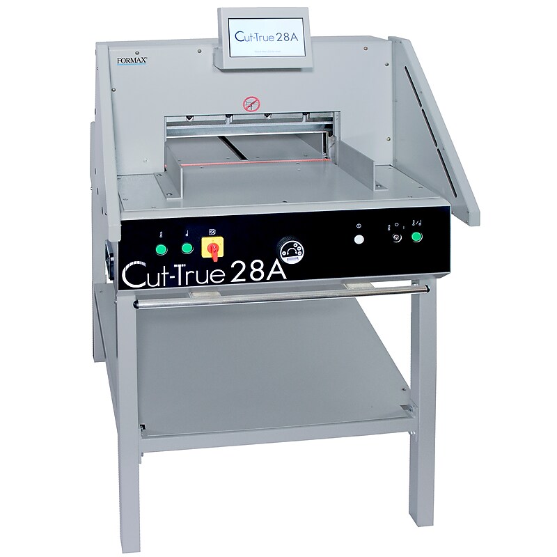 Formax Cut-True 28A 18.9" Automatic Electric Guillotine Paper Cutter with LED Laser Line, Gray (CUT-TRUE 28A) image 1