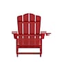 Flash Furniture Newport Adirondack Chair with Cup Holder, Red (LEHMP104410RD)~#|#~4ED4D178-4743-4801-854BE29B124E058C_sc7