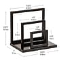 Mind Reader Metal Desk Organizer, Black (LET3WD-BLK)~#|#~4EDB5573-B83D-458B-839F7255AFEE209B_sc7