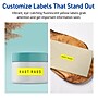 Avery Laser/Inkjet Rectangle Multipurpose Labels, 1" x 1.5", Neon Yellow, 320/Pack (94219)~#|#~4EDD5251-F5DE-4880-A62BA51342D73B3D_sc7