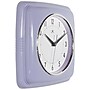 Infinity Instruments Square Retro Lilac Wall Clock, 9.25" (13228LR-4103)~#|#~4EEA0DA9-1482-4796-966DAE60128922DF_sc7