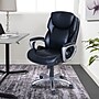 Serta My Fit Ergonomic Bonded Leather Swivel Executive Chair, Black (CHR100015)~#|#~4EF43A30-2887-44B8-972435694379CFBC_sc7