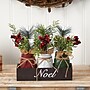 Nearly Natural Artificial Holiday Winter Pine and Berries Mason Jar Noel Table Christmas Arrangement, 12" (A1842)~#|#~4EFB41B2-9C4C-460B-BFDD734712D801E2_sc7