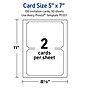 Avery Integrated Cards, 5" x 7", Matte White, 100/Box (95351)~#|#~4EFF3CD1-B33D-40FF-A5E2151A44203641_sc7