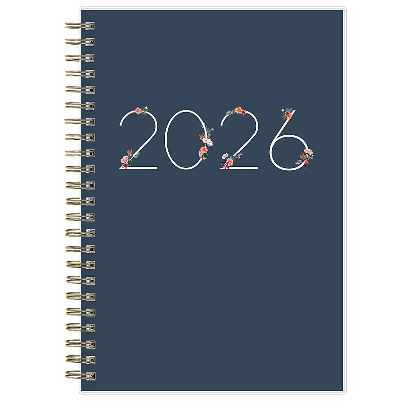 2026 Blue Sky Ashlyn 5" x 8" Calendar Year Weekly & Monthly Planner, Plastic Cover, Multicolored (143958-26) image 1