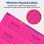Avery Laser/Inkjet Rectangle Multipurpose Labels, 1.5" x 3.75", Neon Magenta, 100/Pack (94205)~#|#~4F00A86E-8699-4FD0-BF5CA6B2797F7FBC_sc7