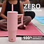 Elemental Commuter Series Stainless Steel Triple Wall Insulated Tumbler with 2 Straws & Handle, 40 oz., Rose (ET40RS10)~#|#~4F036231-2767-4484-A28198C72EA3DD2B_sc7