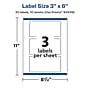 Avery Laser/Inkjet Rectangle Multipurpose Labels, 3" x 6", Clear, 30/Pack (94249)~#|#~4F037015-051C-40F3-82825FD2AFB29D00_sc7