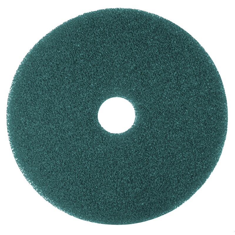 3M™ 5300 Low-Speed Floor Pad, Cleaning Pad, Blue, 19", 5/Carton image 1
