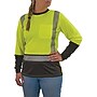 Ergodyne GloWear 8278BK High Visibility Women’s Long Sleeve T-Shirt, ANSI Class R2, Lime/Black, 3XL (22337)~#|#~4F11B233-5476-4E58-A19AA5495837C30D_sc7