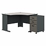 Bush Business Furniture Cubix 48"W Corner Desk with Mobile File Cabinet, Slate/White Spectrum (SRA035SLSU)~#|#~4F127581-3358-424D-9CBE2F86EE3F9185_sc7