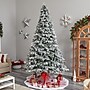 Nearly Natural 10-ft Flocked Vermont Mixed Pine Artificial Christmas Tree with 800 LED Lights and 2200 Bendable Branches (T3387)~#|#~4F12882E-41E6-4521-BA0480ADDD0E70A8_sc7