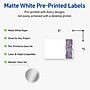 Avery Laser/Inkjet Rectangle Multipurpose Labels, 2" x 3", White, 80/Pack (S00F4Q)~#|#~4F147DA0-CBD0-4C5E-9CCEBFBEC830C1EC_sc7