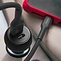 Staples TECH USB-A/USB-C Car Charger, 32W, Black (ST62340)~#|#~4F193955-C6F5-479F-9666BCFF3CFCD84B_sc7