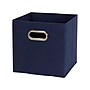 Household Essentials Medium Folding Fabric Storage Cube, 11" x 11"x 11", 23 Qt., Blue, 6/Pack (81-1)~#|#~4F1AFA7C-1A29-42AD-9C402EC46B0D2C7C_sc7
