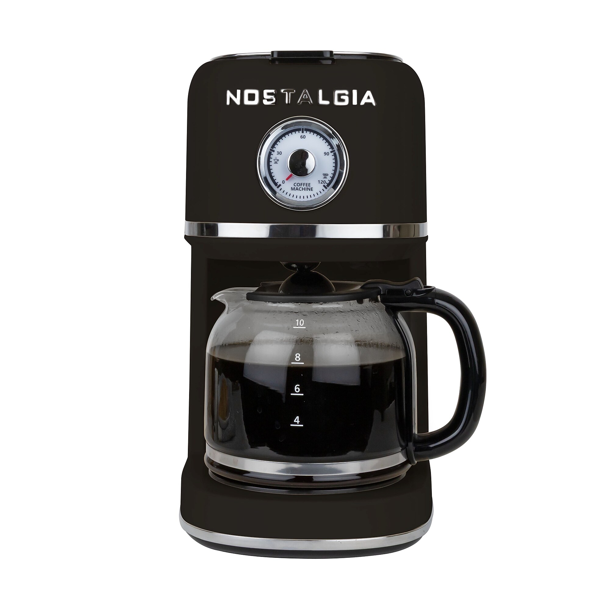 Nostalgia Classic Retro 10-Cups Automatic Drip Coffee Maker, Black (NCRCOF10BK6A) Sansujyuku sansujyuku.com