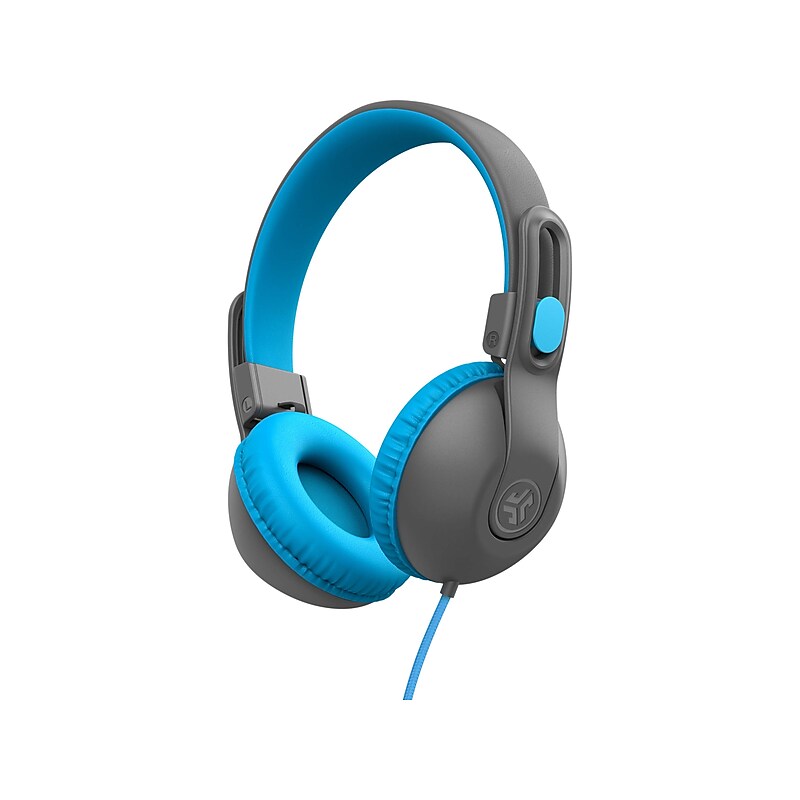 JLab JBuddies Studio 2 On-Ear Kids' Headphones, Blue/Gray (HKSTU2RGRYBLU122) image 1