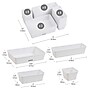 Mind Reader Stackable Plastic Desk Tray Set, White, 25 Pieces (DRORG25-WHT)~#|#~4F203E77-5727-48CE-B0210D36942563AA_sc7