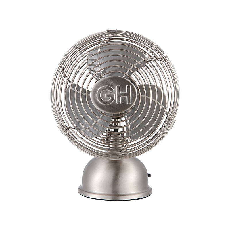 Good Housekeeping 5" Oscillating Desk Fan, 1-Speed, Silver (92512) image 1