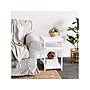 Household Essentials Jamestown 18"W x 17"D Laminate Side Table, 2 Shelves, Scandinavian White/White (8201-1)~#|#~4F2774A7-445A-480B-A0CF8AA293EAC1AF_sc7