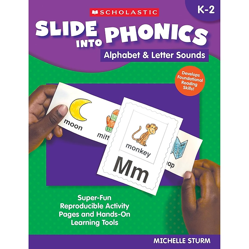 Scholastic Teaching Solutions Slide Into Phonics: Alphabet & Letter Sounds Activity Book (SC-9781546152606) image 1
