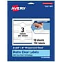 Avery Laser/Inkjet Decorative Edge Multipurpose Labels, 2-3/8" x 8", Clear, 150/Box (94117)~#|#~4F283F79-4FDC-4BB3-8E5FE4D595220A5C_sc7