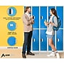 AdirOffice 72"H 2-Tier Blue Storage Locker (ADI629-202-BLU-DL)~#|#~4F29444B-4464-4241-98AA04CD284E87E7_sc7