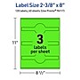 Avery Decorative Edge Multipurpose Labels, 2-3/8" x 8", Neon Green, 120/Pack (94117)~#|#~4F2E8840-44CC-421E-A93C205529872DD4_sc7