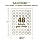 Avery EcoFriendly Burst Multipurpose Labels, 1", White, 4800/Box (94606)~#|#~4F355ABE-3C8C-48BD-A8FD2616C0A55A5B_sc7