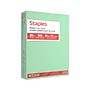Staples Pastel 30% Recycled Color Copy Paper, 20 lbs., 8.5" x 11", Green, 500/Ream (14781)~#|#~4F360DE1-70A1-4A94-813CF25EFCCAB369_sc7