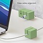 Function101 Cable Blocks, Magnetic Cable Organizers, Green, 3/Pack (F101-CBXR3)~#|#~4F378505-B4E1-4330-9E623EB948B31BA0_sc7