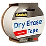 Scotch™ Dry EraseTape, 1.88" x 5 yds. (1905R-DE-WHT)~#|#~4F3AFBBB-7DCA-4A11-AC0F8BEE4D0194B4_sc7