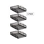 Mind Reader 4-Tier Stackable Paper Desk Tray, Metal Mesh, Black, 4/Pack (BSTACK4-BLK)~#|#~4F3D013A-20B1-4EDE-BA040B41F52E0576_sc7